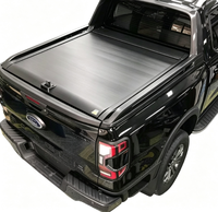 Couverture de benne rétractable robuste en alliage d'aluminium, étanche, antivol, installation sans perçage, compatible avec Sierra GMC Toyota