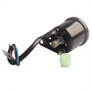 Panel de Instrumentos LCD para Motocicleta Modificada con Velocímetro Mecánico, Indicador de Combustible y Odómetro, Carcasa Negra Universal - Product Image 3