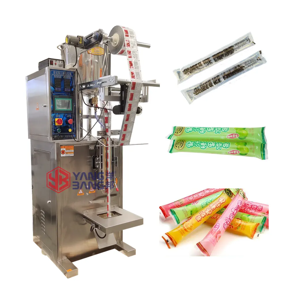 Machine de remplissage et d'emballage automatique, pour jus, glace et sucettes, haute qualité