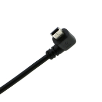 Échantillon gratuit Câble Micro-USB personnalisé Mini USB 2.0 A femelle à angle droit de 90 degrés avec gaine en PVC et blindage tressé pour appareils photo et ordinateurs