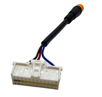 Assemblage de câble personnalisé M8 3P mâle étanche UL2464 22AWG faisceau de câblage avec gaine en PVC fabricant de câbles pour moto électrique