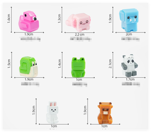 3D fenicottero in resina Axolotl rana coniglio lumaca <span class=keywords><strong>elefante</strong></span> vacca Panda Mini fate artigianali ornamenti giardino animale acquario decorazione - Product Image 5