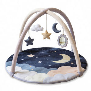 Tapis d'éveil lavable Ciel étoilé pour bébé avec jouets suspendus pour la chambre des enfants et les jeux de ramper - Product Image 5