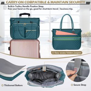 Bolsa de Mano Multifuncional para Maestros y Enfermeras, Bolsa de Mensajero para Portátil de 15.6 Pulgadas con Bolsillo Aislado para el Trabajo y Viajes - Product Image 5