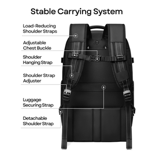 Smart Rolling Travel Backpack <strong>Wheels</strong> Hidden Straps Computer Backpack Laptop <strong>Rucksack</strong> - Product Image 5