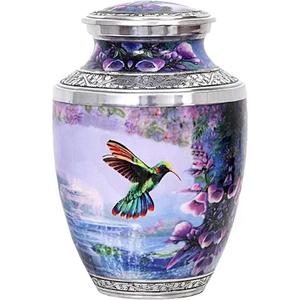 โกศโลหะพร้อมฝาปิดของที่ระลึกสำหรับคนที่คุณรักขี้เถ้าแบบกำหนดเองได้ - Product Image 6