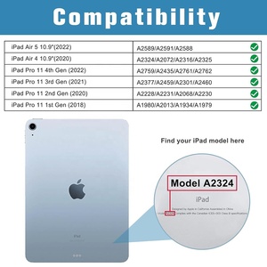 ฟิล์มกระจกนิรภัยสำหรับ <span class=keywords><strong>iPad</strong></span> <span class=keywords><strong>Air</strong></span> 5th/ <span class=keywords><strong>Air</strong></span> 4th/<span class=keywords><strong>iPad</strong></span> Pro 11 นิ้ว ความแข็ง 9H ใส ป้องกันรอยขีดข่วน ไม่มีฟองอากาศ - Product Image 2