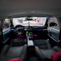 Kit d'éclairage d'ambiance LED pour Lexus CT200 CT 2012-2020, amélioration de l'éclairage intérieur automobile, accessoires auto, lampe d'ambiance, contrôle par application.