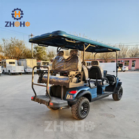 Quad pour adultes avec châssis en alliage d'aluminium, voiturette de golf tout-terrain à essence avec sièges pliables