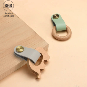 Tiradores de muebles de <span class=keywords><strong>cuero</strong></span> de cajón de nuevo diseño de lujo de estilo europeo <span class=keywords><strong>tirador</strong></span> de armario para niños tiradores de muebles universales - Product Image 4