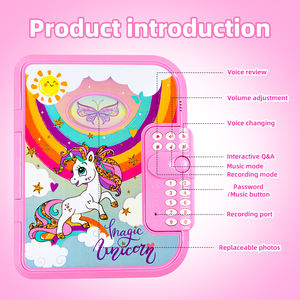 Journal secret interactif rose de haute qualité, livre <span class=keywords><strong>pour</strong></span> enfants, vente en gros, mini carnet d'enregistrement de mots de passe mignon, cadeaux <span class=keywords><strong>pour</strong></span> filles avec <span class=keywords><strong>code</strong></span> - Product Image 4