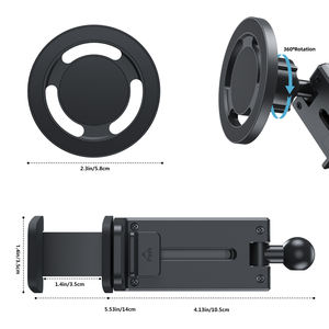 Support magnétique pour téléphone d'avion Support mains libres pour téléphone d'avion, accessoires de voyage pour <span class=keywords><strong>iPhone</strong></span> 16 - Product Image 3