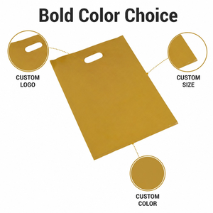 LDPE Material Die Cut Plastic <b>Bags</b> Customizable Logo Printing Waterproof Anti Static Stationery Items - Product Image 2