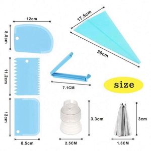 Juego de 14 Boquillas de Silicona Reutilizables para Decoración de Pasteles, Bolsa de Repostería Grande, Herramientas para Decorar Pasteles - Product Image 4