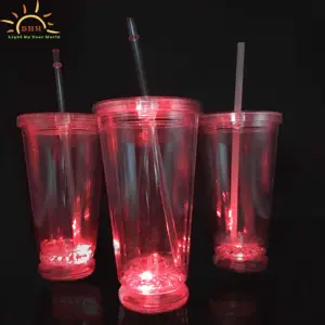 Lanterna de led de parede dupla, iluminação para beber óculos para bar clube noturno festa bebida