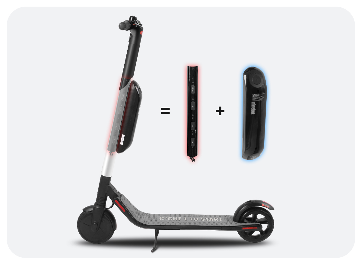 Nuevo diseño modelo ES4 300 vatios pulgadas impermeable Scooter