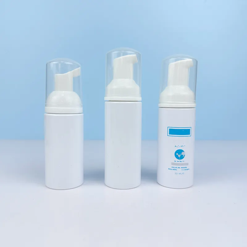 Confezione cosmetica struccante sapone liquido piccola bottiglia di schiuma con clip 50ml detergente femminile mousse cura della pelle