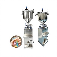 Machine de remplissage semi-automatique pour pâtes et crèmes cosmétiques, miel, etc. – Idéale pour le remplissage de pots et de canettes – Modèle « Squeeze-to-Relax »