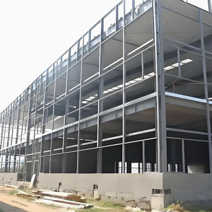 مبنى حديث مسبق الصنع من الهياكل الفولاذية خفيفة الوزن المجلفنة للاستخدام كمستودع أو حظيرة طائرات أو مستشفى أو منزل ريفي 5+ - Product Image 4