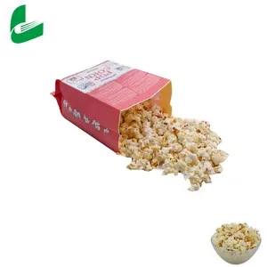 Huafeng Custom Logo Printing Kraft Paper Packaging Corn Seed Biodegradable Microwave Popcorn Bags