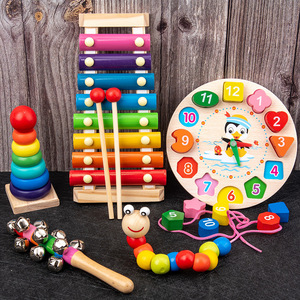 Blocs de construction éducatifs pour enfants, instrument de musique en bois, unisexe, pour développer l'intelligence - Product Image 2