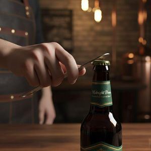 Abridor de Botellas de Cerveza de Acero Inoxidable Plateado, con Logotipo Personalizado por Sublimación, Venta al Por Mayor de Fábrica - Product Image 2