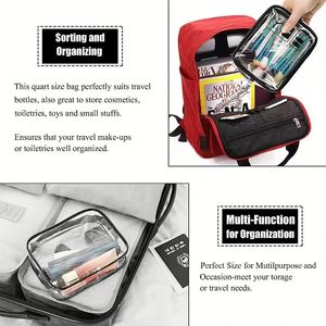 For Fashion PVC <b>Makeup</b> <b>Bag</b> Custom Logo Waterproof <b>Transparent</b> Zipper Closure Cosmetic Pouch for <b>Bags</b> Wash <b>Bag</b> - Product Image 4