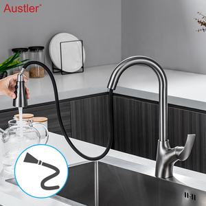 Grifo de agua fría y caliente de cocina extraíble 3 en 1 moderno Grifo de fregadero de cocina de dibujo - Product Image 1