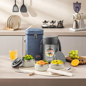 Fiambrera térmica aislada de acero inoxidable al vacío de alta calidad - Product Image 6