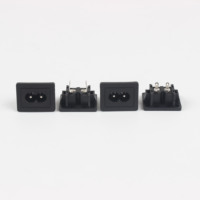 Soket AC Industri Listrik 2 Pin Male C8 Soket Daya AC Kecil Konektor IEC CE Plug DB-8
