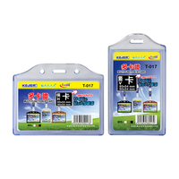 Personnalisé Haute Qualité Transparent En Plastique Souple PVC Nom Badge ID Carte Titulaire Employé Carte Ensemble Titulaire
