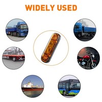 12V 24V 3LED Wasserdichte Blinker Seiten markierung leuchte LED Warn licht leiste für Anhänger LKW Wohnwagen Autozubehör