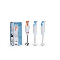 Mixeur Plongeant 400W avec Moteur en Cuivre Pur, 2 Vitesses, Tige Amovible, Lame en Acier Inoxydable pour Aliments Bébé et Soupes
