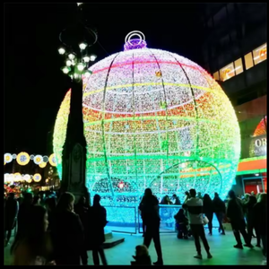 New year Christmas waterproof <b>led</b> <b>ball</b> arch giant <b>ball</b> house for outdoor decoration - Product Image 6