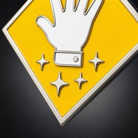 Épinglette en émail personnalisée, gravée sur mesure, motif étoile jaune diamant, pour la guérison, mignonne, pour loisirs créatifs, vente au détail et en gros, OEM, fabricant en gros
