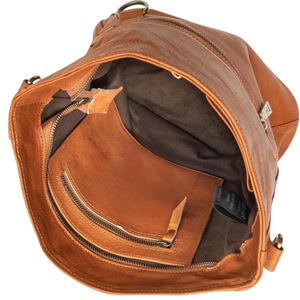 Sac bandoulière en cuir véritable durable, fabriqué en cuir de haute qualité, avec sangle réglable, rangement spacieux, compartiments sécurisés - Product Image 4