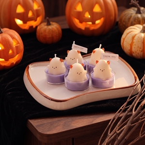 Linda <span class=keywords><strong>Vela</strong></span> Aromática con Forma de Sombrero de Bruja y Fantasma <span class=keywords><strong>para</strong></span> Decoración de Fiesta de Halloween, Regalo Festivo - Product Image 2