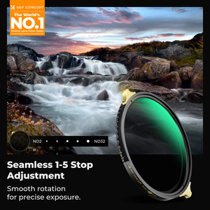 K&F <span class=keywords><strong>Concept</strong></span> Cadre en cuivre 67-82 mm, verre optique réglable ND2-32, film vert anti-reflet, résistant aux rayures, imperméable - Product Image 2