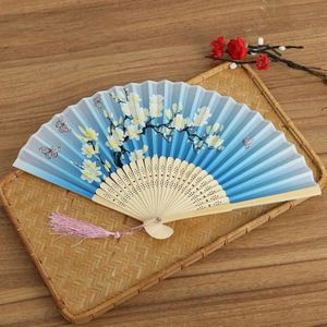 Abanico Plegable Japonés de Seda, Marco de Bambú Ecológico con Patrones Huecos Tallados, Wenshan, Manualidades DIY para Fiestas, Pintado con Motivos de Amor - Product Image 6