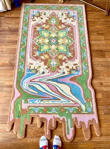 Top Selling Pray Rugs For Room High Pile Custom Pray Area Rugs Irregular Shape Carpets 3D Design Rug