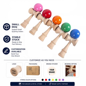 Personalización OEM y ODM, Venta al por Mayor, Nuevo Kendama Monocromático, Juguete Japonés, Kendama de Madera Jumbo para Niños - Product Image 1