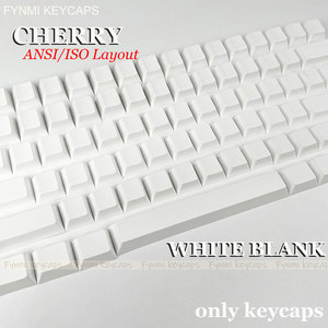 Cherry Blank White <span class=keywords><strong>Keycaps</strong></span> ANSI <span class=keywords><strong>ISO</strong></span> PBT <span class=keywords><strong>Keycaps</strong></span> 61 a 127 Keys Original Cherry Dye-Sublimation <span class=keywords><strong>Keycaps</strong></span> para teclado mecánico - Product Image 5