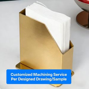 Service de Fabrication Personnalisée OEM – Distributeur de Mouchoirs en Laiton et Acier Inoxydable pour Hôtels et Restaurants – Support de Mouchoirs Métallique Doré ou Argenté pour Table - Product Image 1