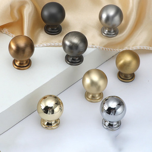 Luxury Solid Zinc Alloy Cabinet Round <strong>Knob</strong> Pulls Kitchen Wardrobe Drawer Apartment Hotel Furniture Hardware Handles - Product Image 1