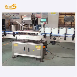 Automatic 4 Wheels Spray Lid Capping Machine Glass Plastic Bottle Sealing Machine With Good Price For Manufacturing Plant