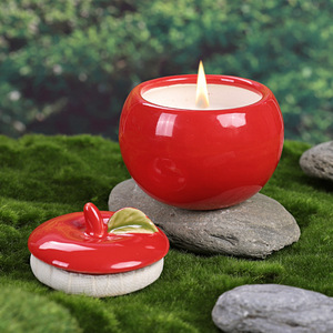 Candela Profumata di Lusso <span class=keywords><strong>Aksu</strong></span> Green Apple Rossa - Fragranza a Lunga Durata, Elegante Pezzo Decorativo per Casa e Camera da Letto - Product Image 3