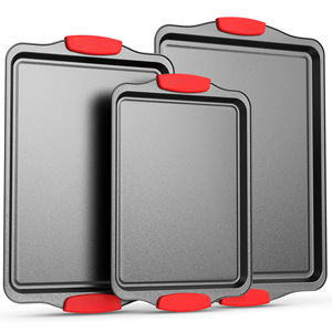 Plaques à pâtisserie en silicone <span class=keywords><strong>de</strong></span> qualité professionnelle, efficaces, <span class=keywords><strong>pour</strong></span> pains au <span class=keywords><strong>levain</strong></span> faits maison, avec grille <span class=keywords><strong>de</strong></span> refroidissement incluse - Product Image 5