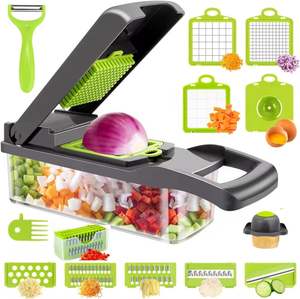 Cortador de Verduras Multifuncional de Buena Calidad, Rebanador de Patatas y Cebollas con Cuchilla de Acero Inoxidable - Product Image 1