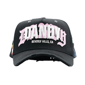 Casquettes Dandy OEM personnalisées avec strass, casquettes originales LA METAL noires à 5 panneaux, casquettes Dandy Junior avec boîte - Product Image 3