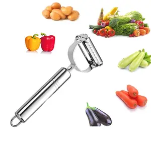 야채 과일 필러 다기능 Julienne 요리 도구 주방 액세서리 양면 계획 요리 도구